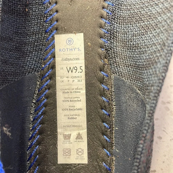 ROTHY’S woman’s blue with multi colors flats - Picture 9 of 15